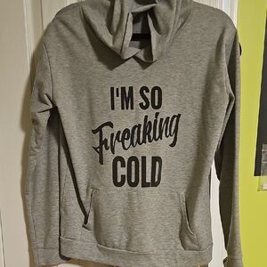 Gray Hooded Unisex Sweater